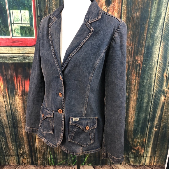 Levi's Jackets & Blazers - LEVI'S WOMENS 3 BUTTON DENIM BLAZER SPORTS JACKET